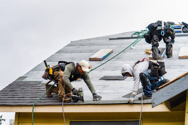 Professional Roofing technician working in Glen Lyon, PA